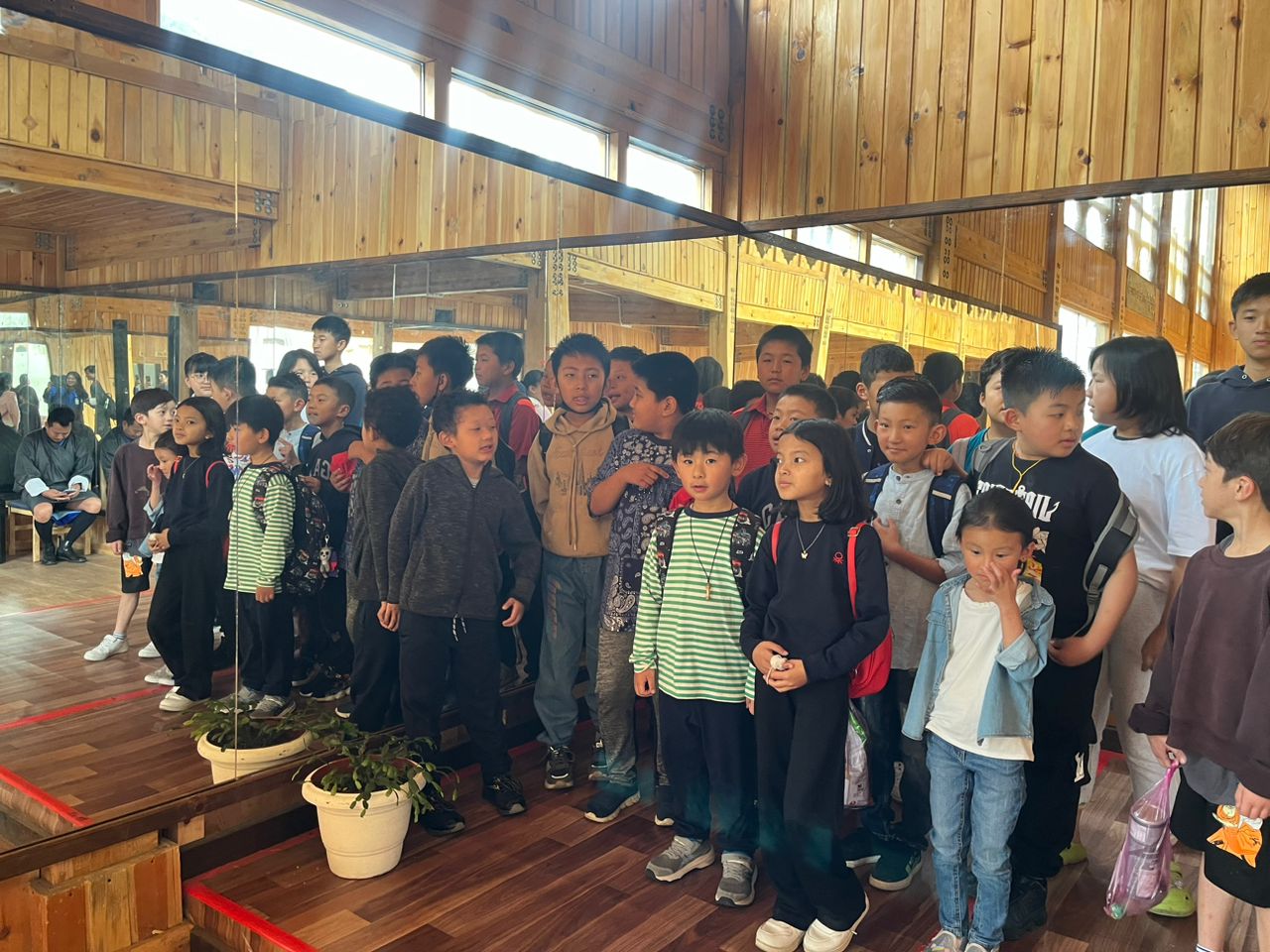 Group of kids who are the enthusiastic youths of Bhutan